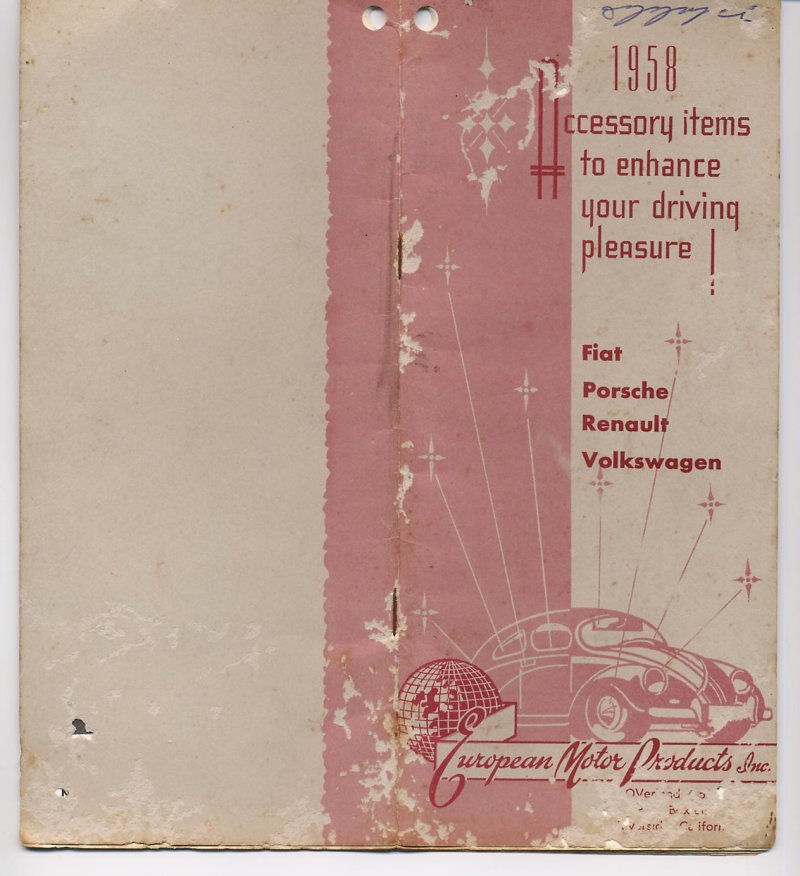 EMPI Catalog 1958
