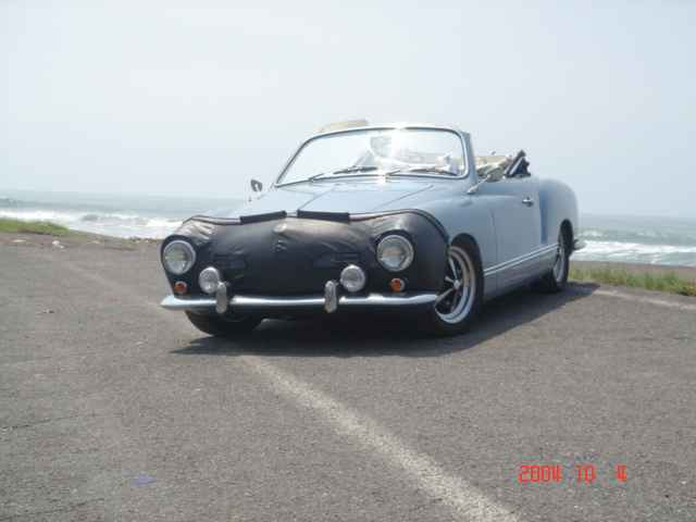 VW Karmann Ghia 1958 convertible with Okrasa TS 1300