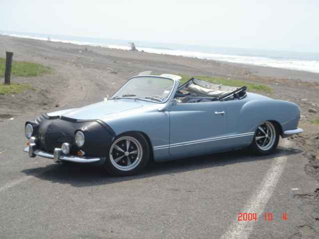 VW Karmann Ghia 1958 convertible with Okrasa TS 1300