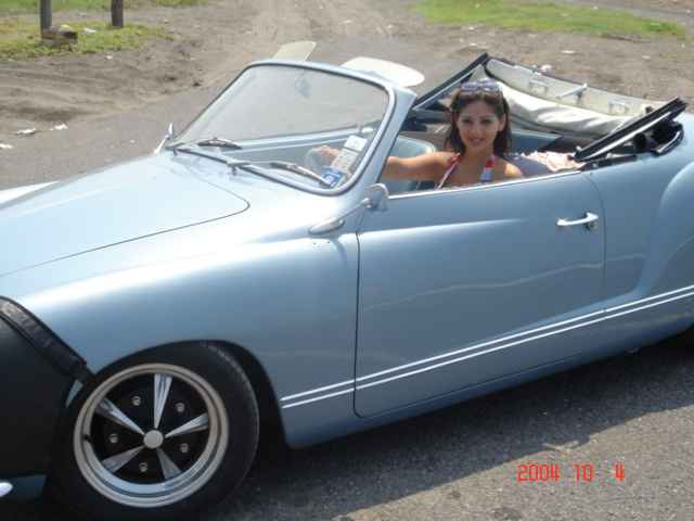 VW Karmann Ghia 1958 convertible with Okrasa TS 1300