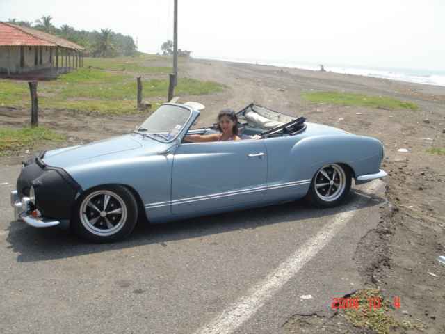 VW Karmann Ghia 1958 convertible with Okrasa TS 1300