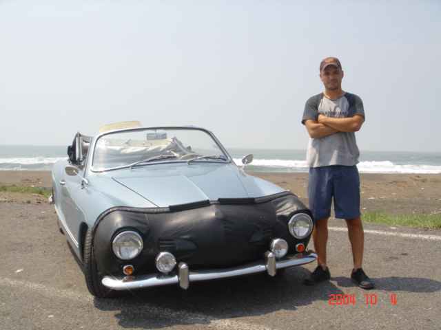 VW Karmann Ghia 1958 convertible with Okrasa TS 1300