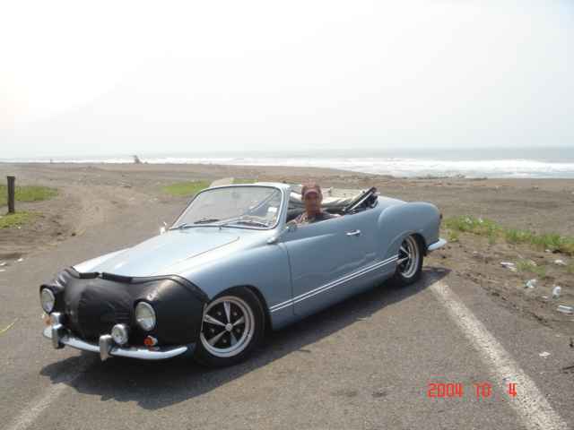 VW Karmann Ghia 1958 convertible with Okrasa TS 1300