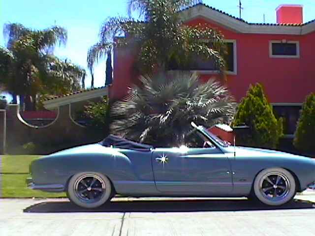 VW Karmann Ghia 1958 convertible with Okrasa TS 1300