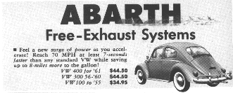 advertising 1961 abarth exaust